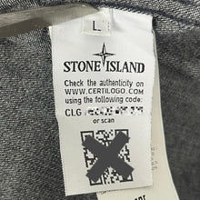 Load image into Gallery viewer, Stone Island Navy Blue Denim Full Zip Pocket Overshirt - Large (L) PTP 21"