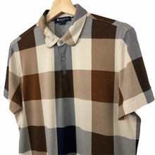 Load image into Gallery viewer, Aquascutum Block Check Short Sleeved Polo - Small (S) PTP 19.75"