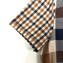 Load image into Gallery viewer, Aquascutum Check Short Sleeved Shirt - Small (S) PTP 19.5"