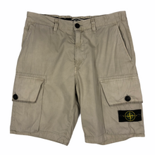 Load image into Gallery viewer, Stone Island Beige Bermuda Cargo Shorts - W 32"