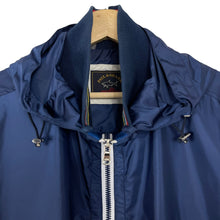 Load image into Gallery viewer, Paul and Shark Navy Blue Hooded Logo Jacket - Large (L) PTP 21.5"