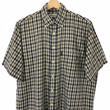 Load image into Gallery viewer, Aquascutum House Check Short Sleeved Shirt - Large (L) PTP 23.5"