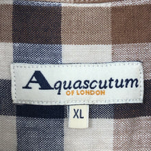 Load image into Gallery viewer, Aquascutum Block Check Short Sleeved Shirt - Extra Large (XL) PTP 27"