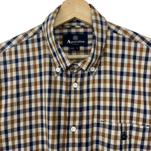 Load image into Gallery viewer, Aquascutum House Check Short Sleeved Shirt - Extra Large (XL) PTP 22"
