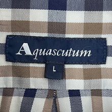 Load image into Gallery viewer, Aquascutum House Check Long Sleeved Shirt - Large (L) PTP 24"