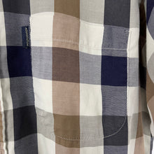 Load image into Gallery viewer, Aquascutum Block Check Short Sleeved Shirt - Small (S) PTP 22"