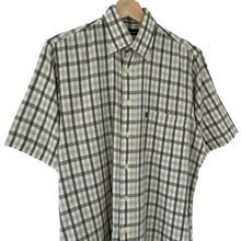 Load image into Gallery viewer, Aquascutum House Check Short Sleeved Shirt - Small (S) PTP 21.75"