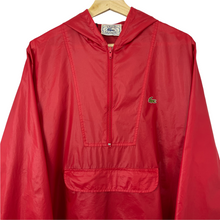 Load image into Gallery viewer, Vintage Red Lacoste Izod Half Zip Cagoule - Medium (M) PTP 22.75"