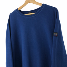 Load image into Gallery viewer, Paul and Shark Blue Crew Neck Logo Sweater - Triple Extra Large (XXXL) PTP 25.25"