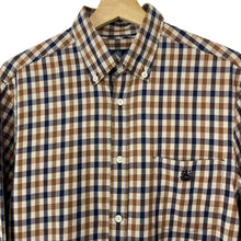 Load image into Gallery viewer, Aquascutum House Check Long Sleeved Shirt - Medium (M) PTP 20.75"