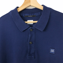 Load image into Gallery viewer, C.P Company Navy Blue Short Sleeved Polo - Extra Large (XL) PTP 23.5"