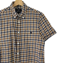Load image into Gallery viewer, Aquascutum House Check Short Sleeved Shirt - Large (L) PTP 20.5"