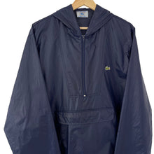 Load image into Gallery viewer, Vintage Dk Navy Lacoste Izod Half Zip Cagoule - Medium (M) PTP 23.25"