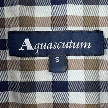 Load image into Gallery viewer, Aquascutum House Check Long Sleeved Shirt - Small (S) PTP 20.75"