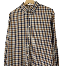 Load image into Gallery viewer, Aquascutum House Check Long Sleeved Shirt - Large (L) PTP 22"