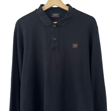 Load image into Gallery viewer, Paul and Shark Black Long Sleeved Polo - Extra Large (XL) PTP 21.75"