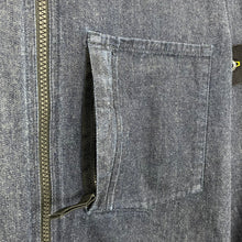 Load image into Gallery viewer, Stone Island Navy Blue Denim Full Zip Pocket Overshirt - Large (L) PTP 21"