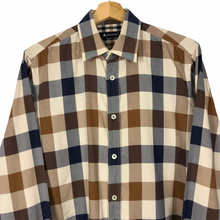 Load image into Gallery viewer, Aquascutum Block Check Long Sleeved Shirt - Medium (M) PTP 20.75"