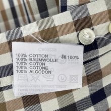 Load image into Gallery viewer, Aquascutum House Check Long Sleeved Shirt - Large (L) PTP 25"