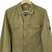 Load image into Gallery viewer, C.P Company Khaki Green Button Up Lens Overshirt - Small (S) PTP 19.25"