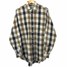Load image into Gallery viewer, Aquascutum Block Check Long Sleeved Shirt - Medium (M) PTP 22"