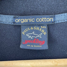 Load image into Gallery viewer, Paul and Shark Navy Long Sleeved Polo - Five Extra Large (5XL) PTP 31"