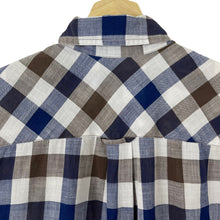 Load image into Gallery viewer, Aquascutum Block Check Short Sleeved Shirt - Small (S) PTP 20"