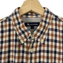 Load image into Gallery viewer, Aquascutum House Check Long Sleeved Shirt - Large (L) PTP 21"