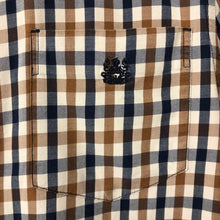 Load image into Gallery viewer, Aquascutum House Check Long Sleeved Shirt - Large (L) PTP 22"
