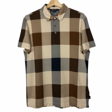 Load image into Gallery viewer, Aquascutum Block Check Short Sleeved Polo - Medium (M) PTP 20.25"