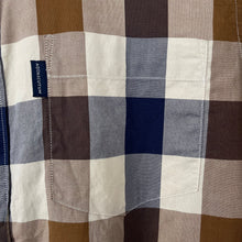 Load image into Gallery viewer, Aquascutum Block Check Long Sleeved Shirt - Medium (M) PTP 20.5"