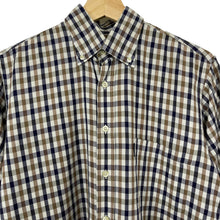 Load image into Gallery viewer, Aquascutum House Check Short Sleeved Shirt - Small (S) PTP 21.5"