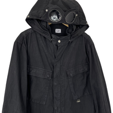 Load image into Gallery viewer, C.P Company Black Goggle Hooded Overshirt - Double Extra Large (XXL) PTP 24"