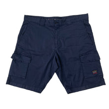 Load image into Gallery viewer, Paul and Shark Navy Bermuda Cargo Shorts - W 38"