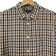 Load image into Gallery viewer, Aquascutum House Check Short Sleeved Shirt - Extra Large (XL) PTP - 21.5"