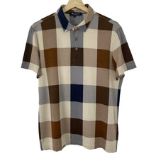 Load image into Gallery viewer, Aquascutum Block Check Short Sleeved Polo - Medium (M) PTP 20.75"