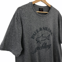 Load image into Gallery viewer, Paul and Shark Grey Short Sleeved Logo T-Shirt - Double Extra Large (XXL) PTP 23.25"