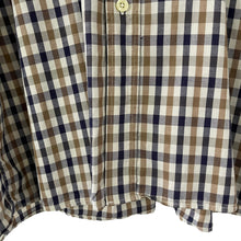 Load image into Gallery viewer, Aquascutum House Check Short Sleeved Shirt - Large (L) PTP 24.25"