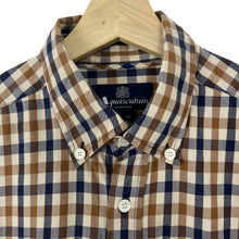 Load image into Gallery viewer, Aquascutum House Check Long Sleeved Shirt - Medium (M) PTP 20.75"