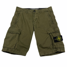 Load image into Gallery viewer, Stone Island Khaki Bermuda Cargo Shorts - W 30"