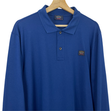Load image into Gallery viewer, Paul and Shark Blue Long Sleeved Polo - Extra Large (XL) PTP 23"