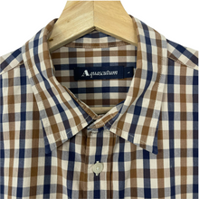 Load image into Gallery viewer, Aquascutum House Check Short Sleeved Shirt - Large (L) PTP 20.25"