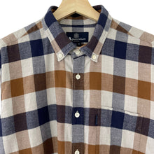 Load image into Gallery viewer, Aquascutum Block Check Flannel Long Sleeved Shirt - Extra Large (XL) PTP 23"