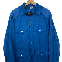 Load image into Gallery viewer, C.P Company Blue Multi Pocket Nysack Goggle Jacket - 54 PTP 23"