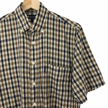 Load image into Gallery viewer, Aquascutum House Check Short Sleeved Shirt - Small (S) PTP 18.5"