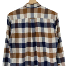Load image into Gallery viewer, Aquascutum Block Check Flannel Long Sleeved Shirt - Small (S) PTP 19"
