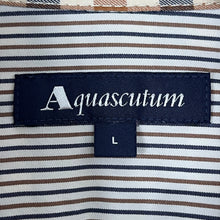 Load image into Gallery viewer, Aquascutum House Check Long Sleeved Shirt - Large (L) PTP 21"