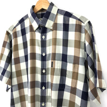 Load image into Gallery viewer, Aquascutum Block Check Short Sleeved Shirt - Medium (M) PTP 23.25"