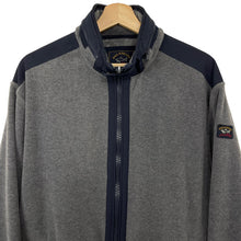 Load image into Gallery viewer, Paul and Shark Grey Zip Up Fleece Track Top - Extra Large (XL) PTP 26"
