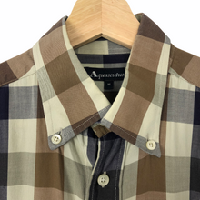 Load image into Gallery viewer, Aquascutum Block Check Short Sleeved Shirt - Medium (M) PTP 23"
